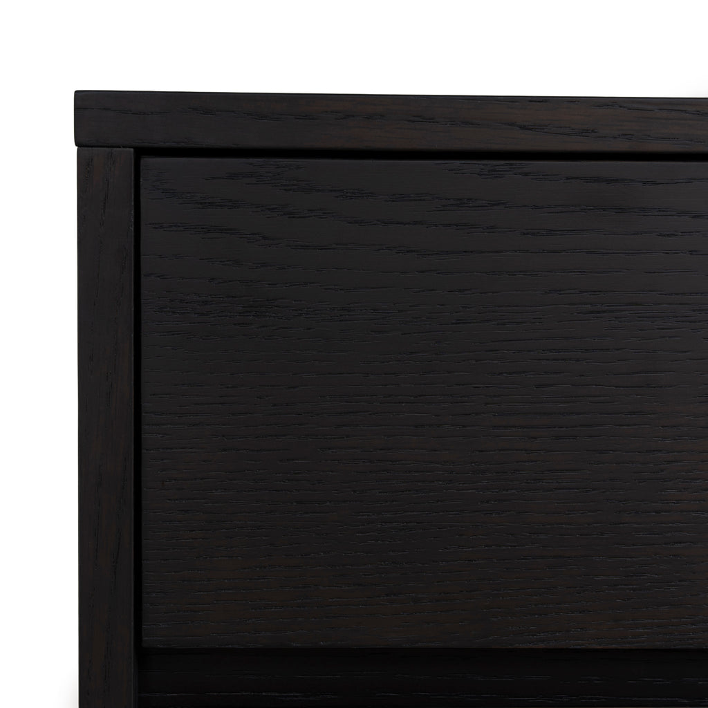 55cm Bedside Table - Dark Walnut