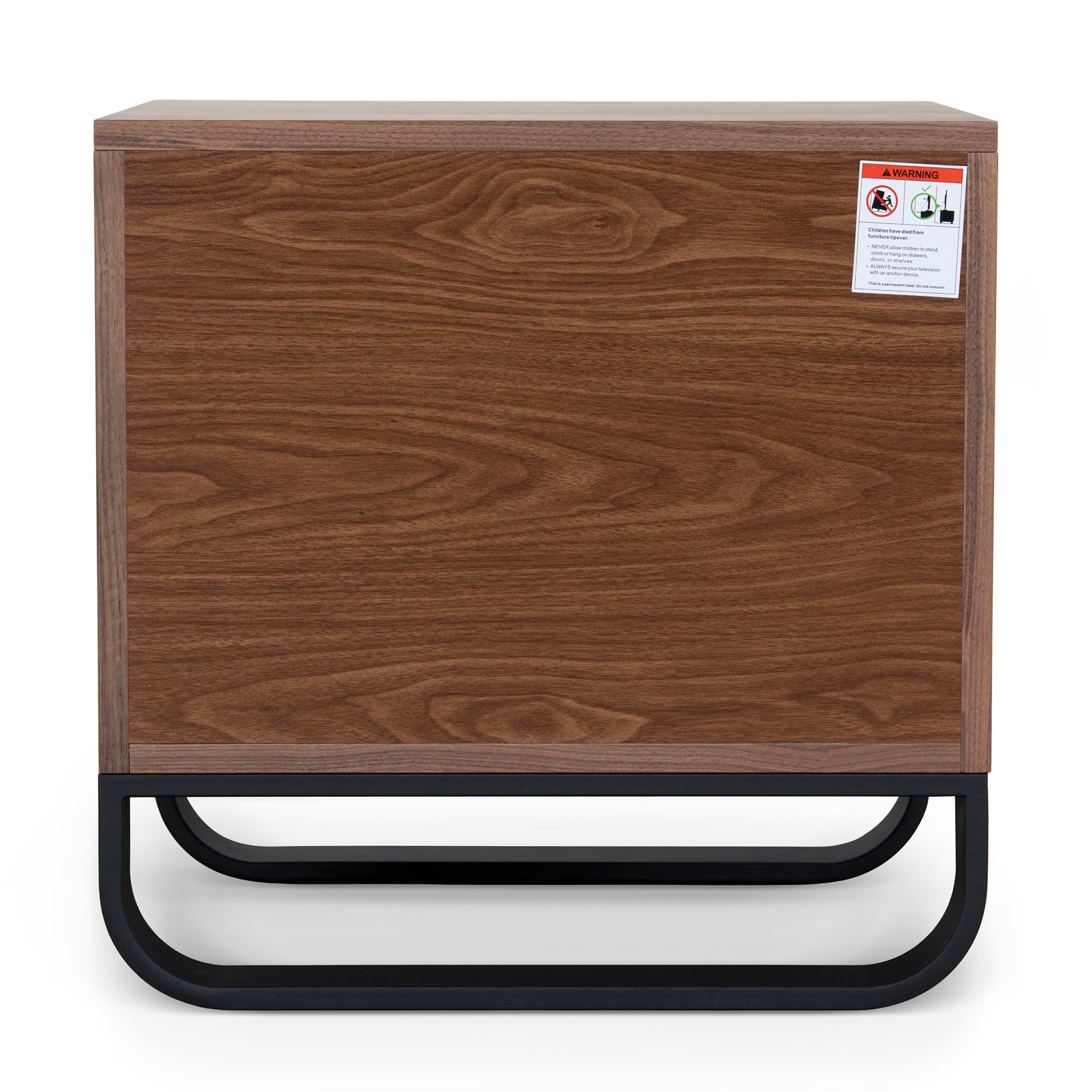 55cm Bedside Table - Walnut