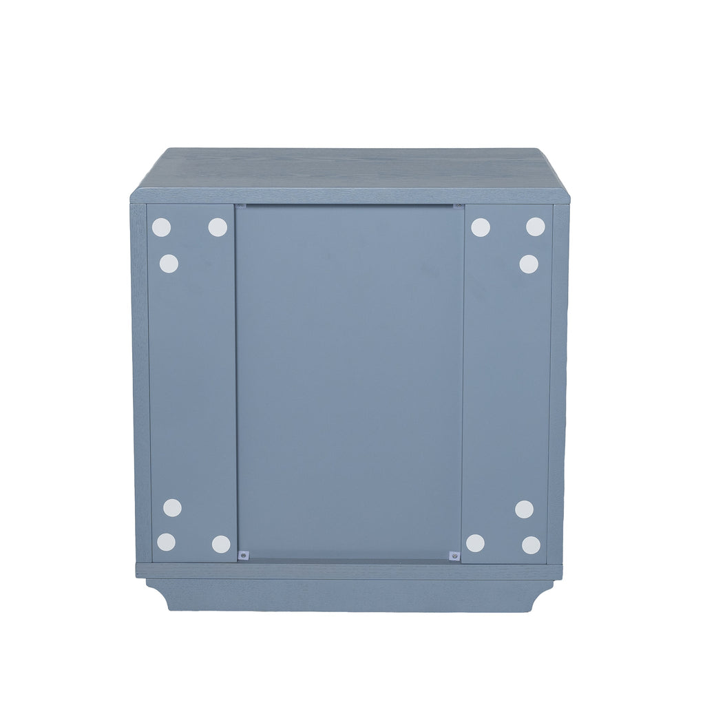 50cm Bedside Table - Light Blue