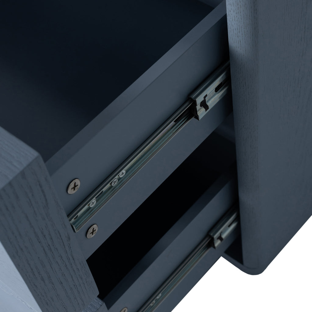 50cm Bedside Table - Light Blue