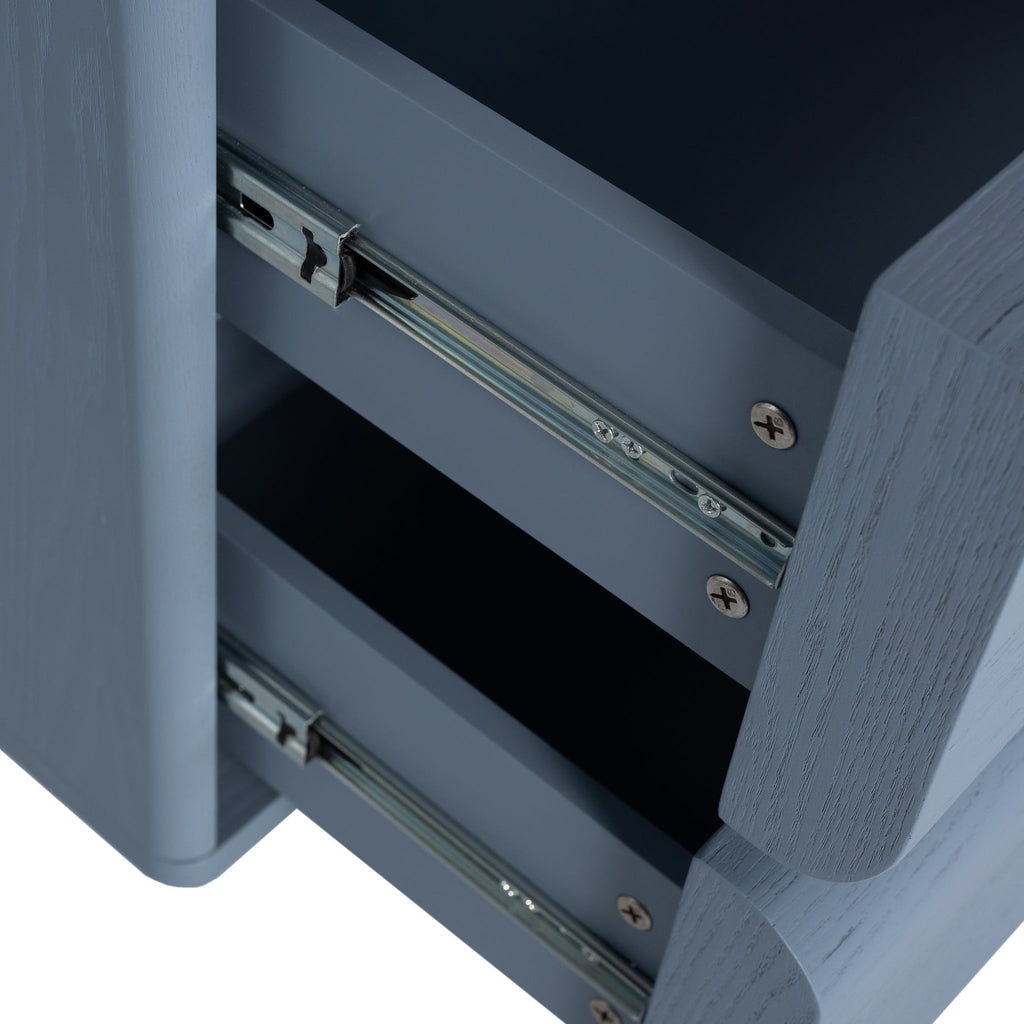 50cm Bedside Table - Light Blue