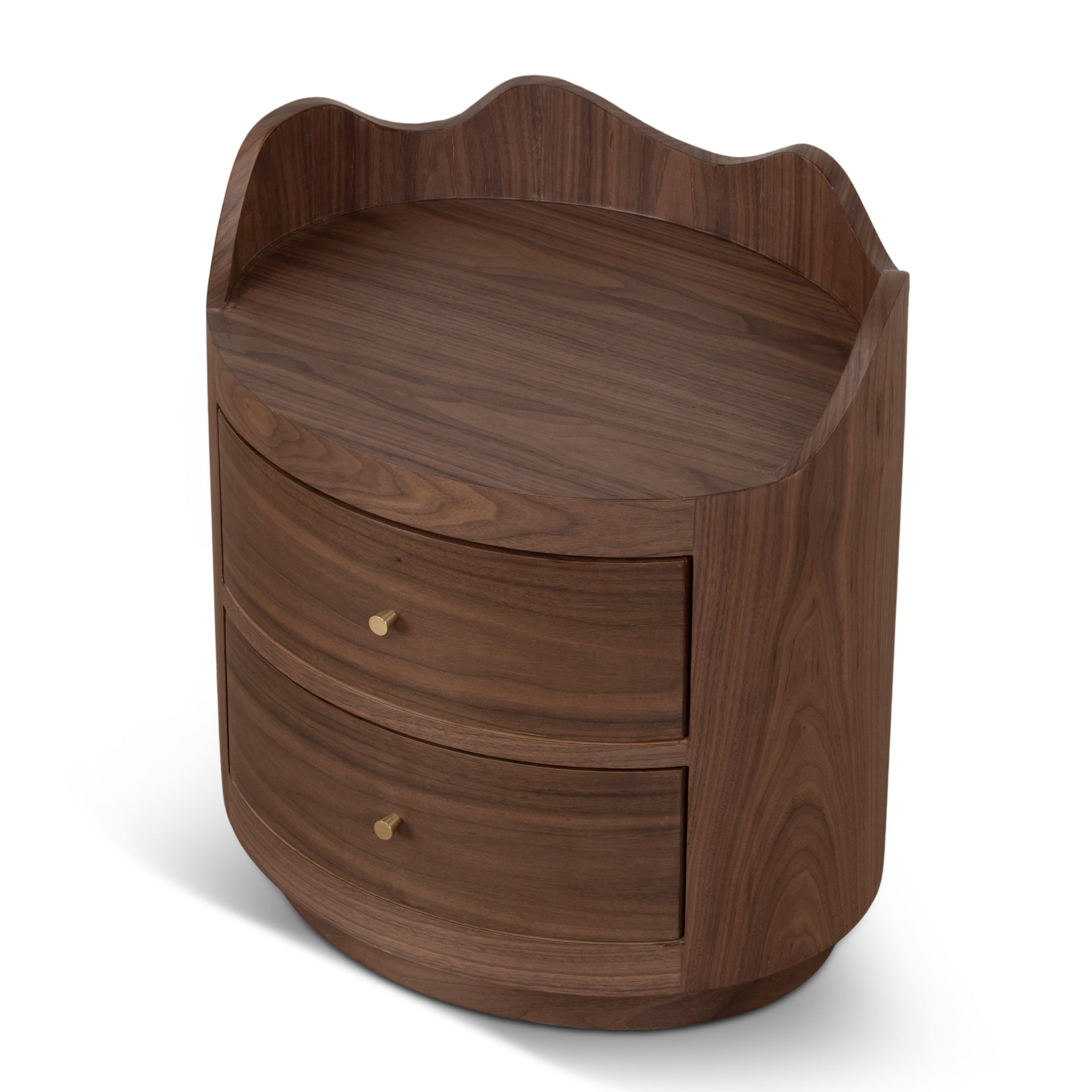 51cm Bedside Table - Walnut