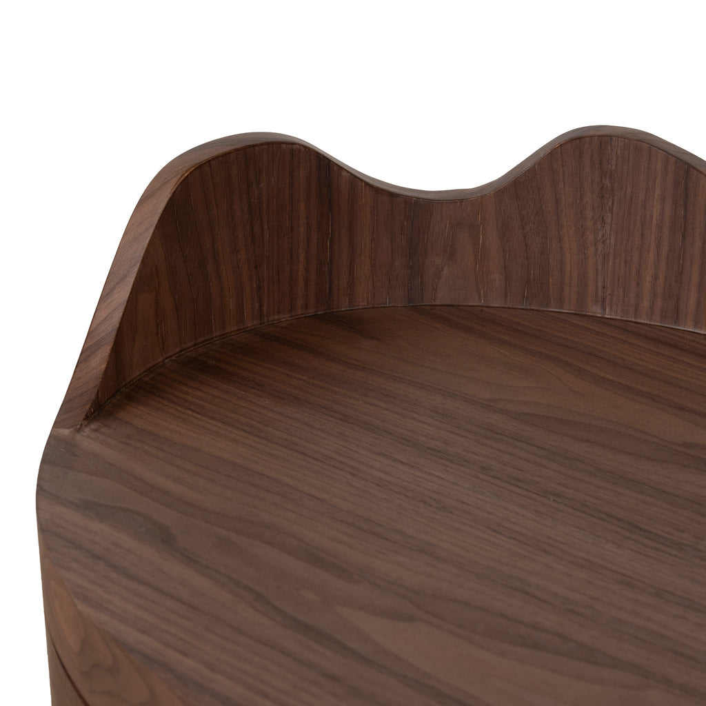 51cm Bedside Table - Walnut