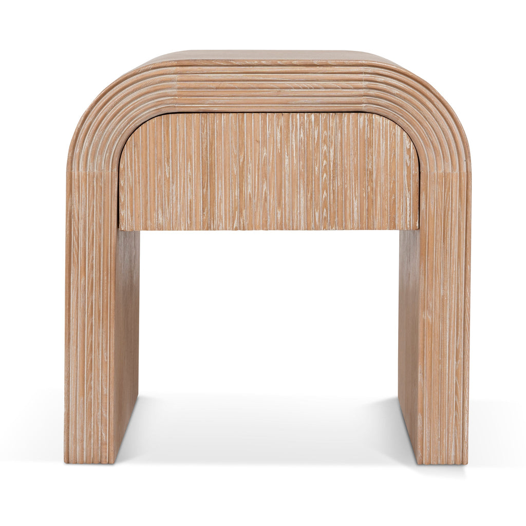55cm Bedside Table - Light Natural