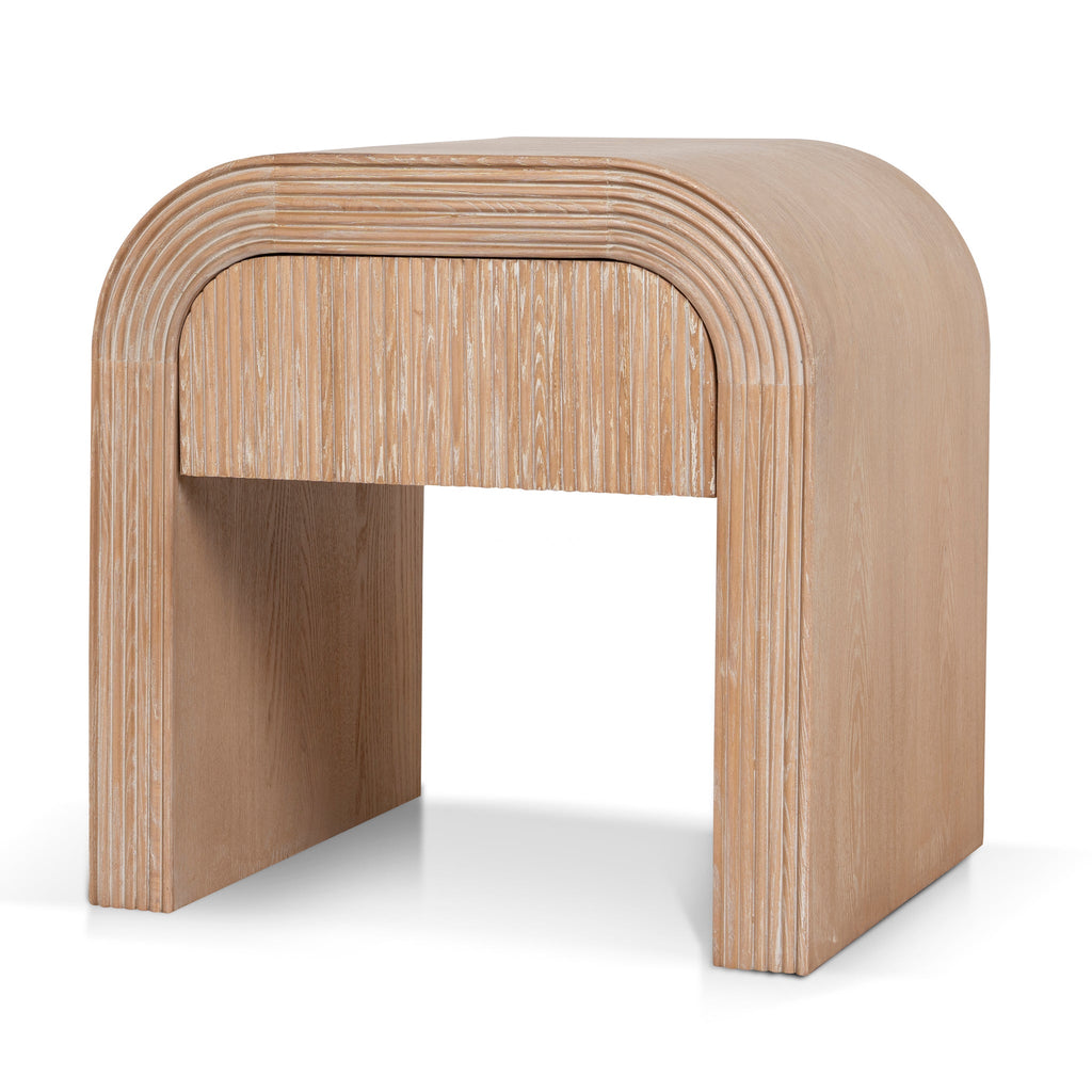 55cm Bedside Table - Light Natural