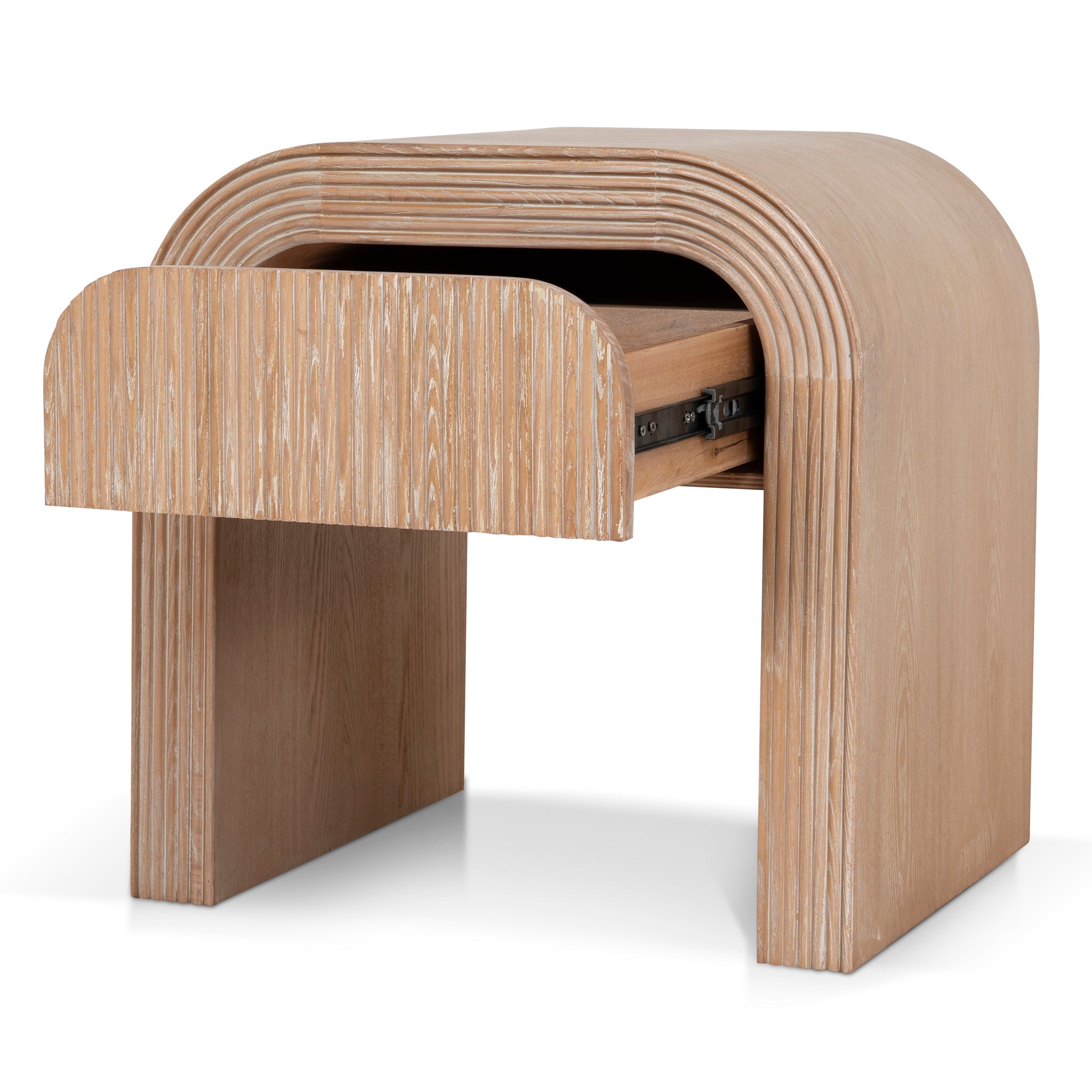 55cm Bedside Table - Light Natural