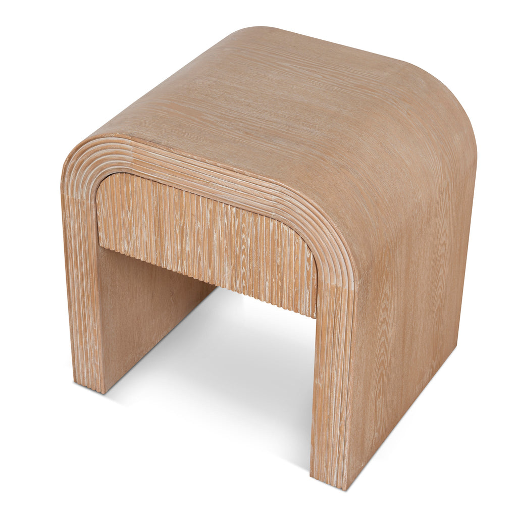 55cm Bedside Table - Light Natural