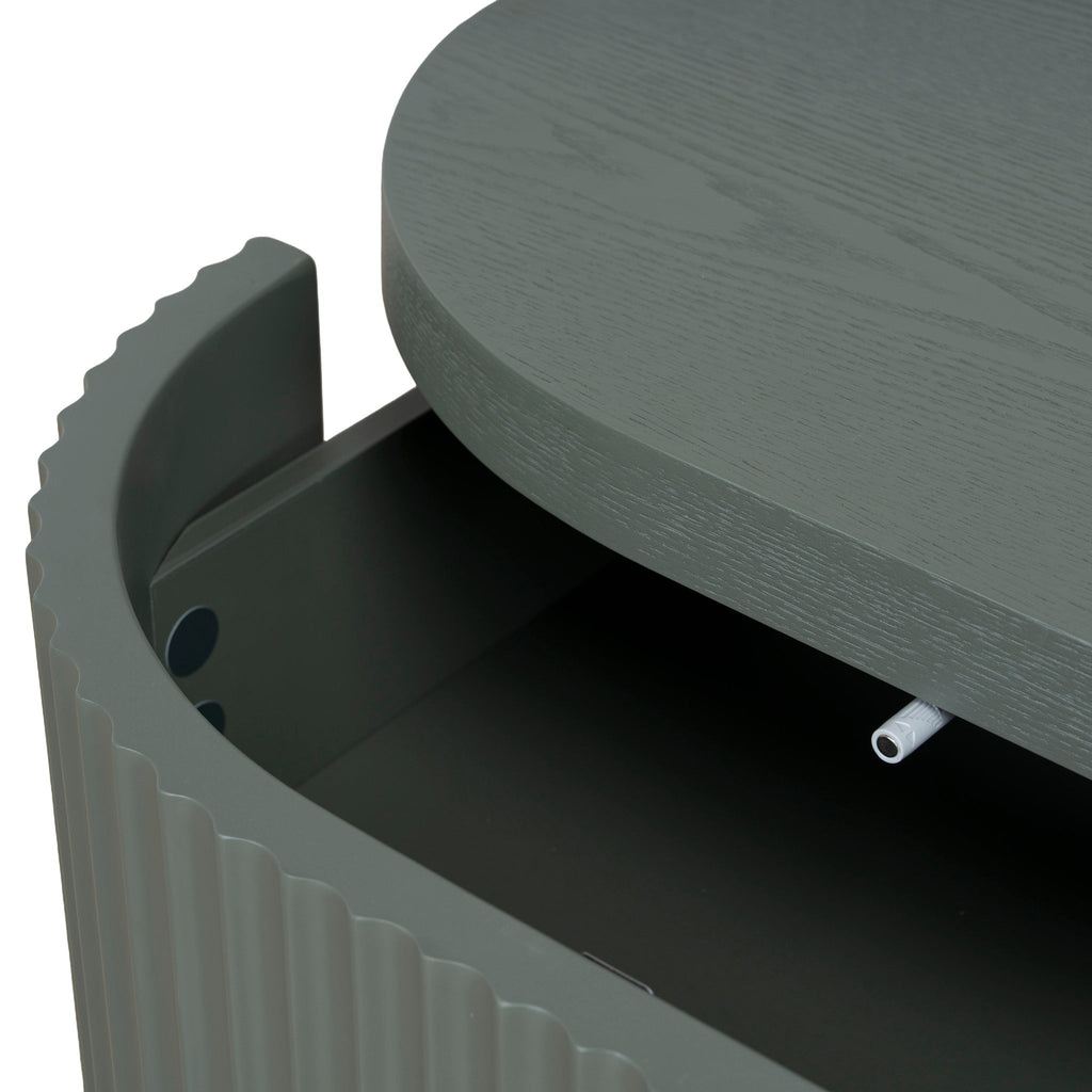 Bedside Table - Sage Green