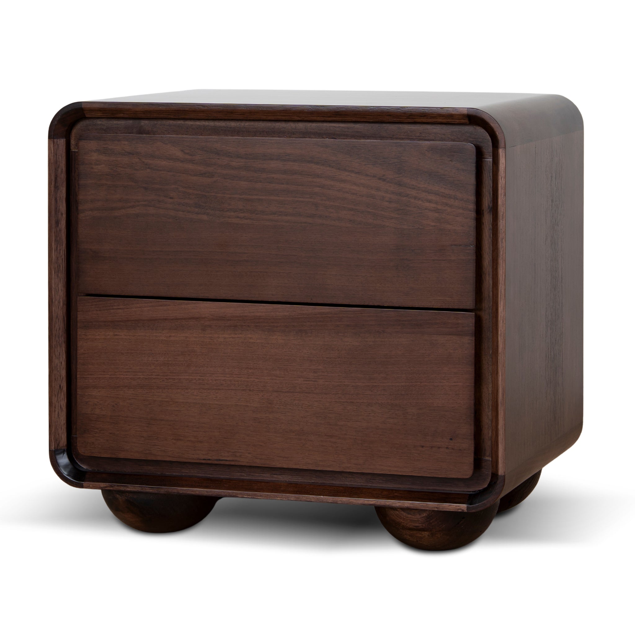 56cm Bedside Table - Walnut