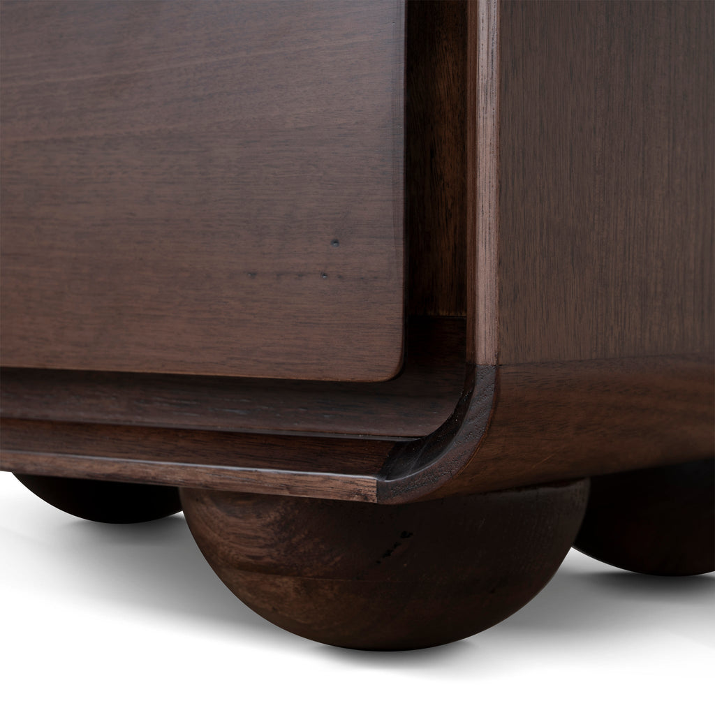 56cm Bedside Table - Walnut