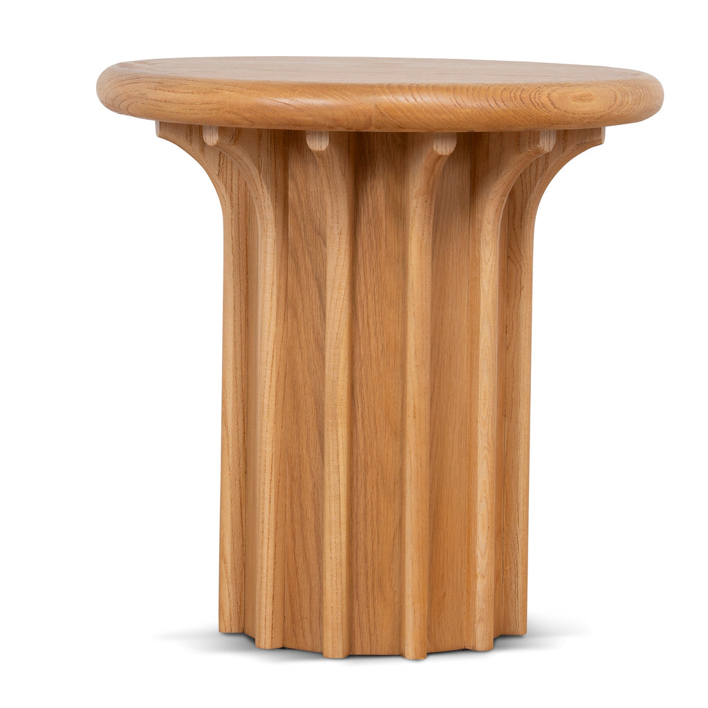 Round Capri Side Table - Natural