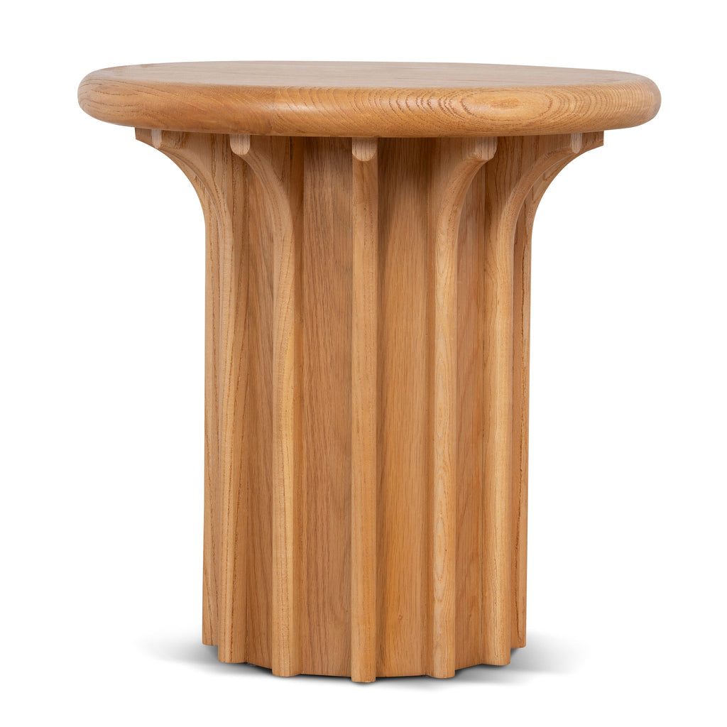 Round Capri Side Table - Natural