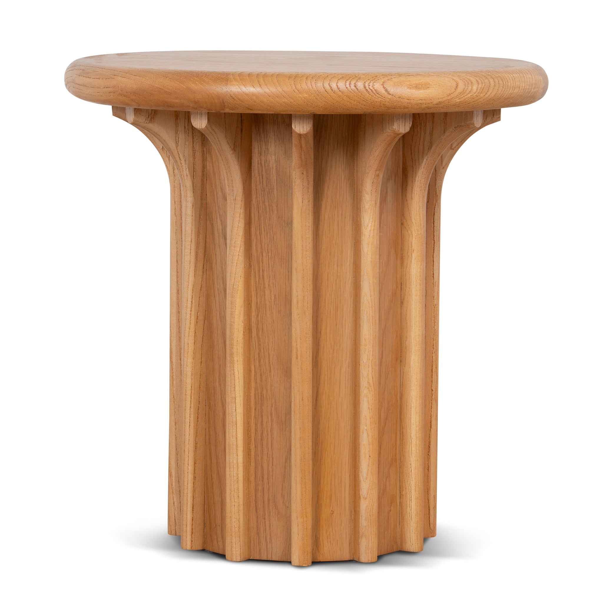 Round Capri Side Table - Natural