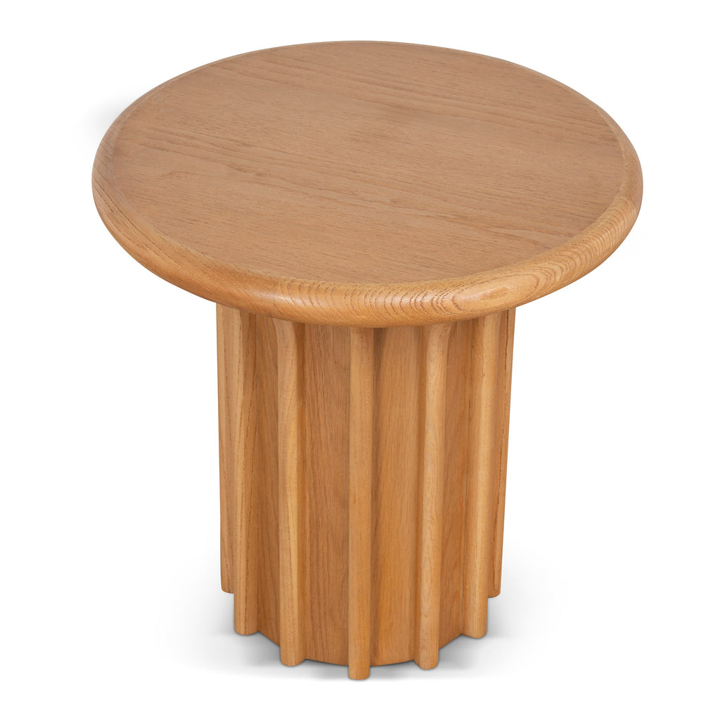 Round Capri Side Table - Natural