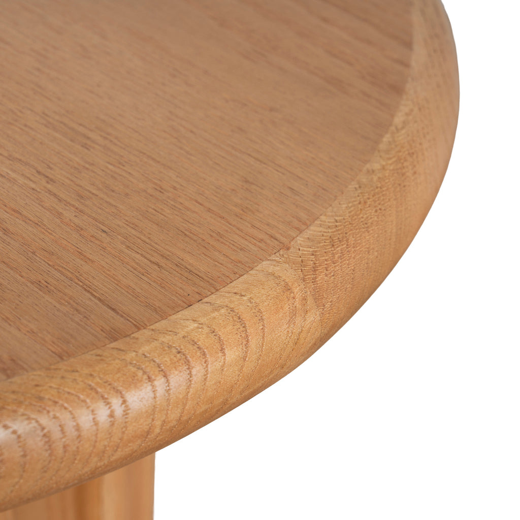 Round Capri Side Table - Natural