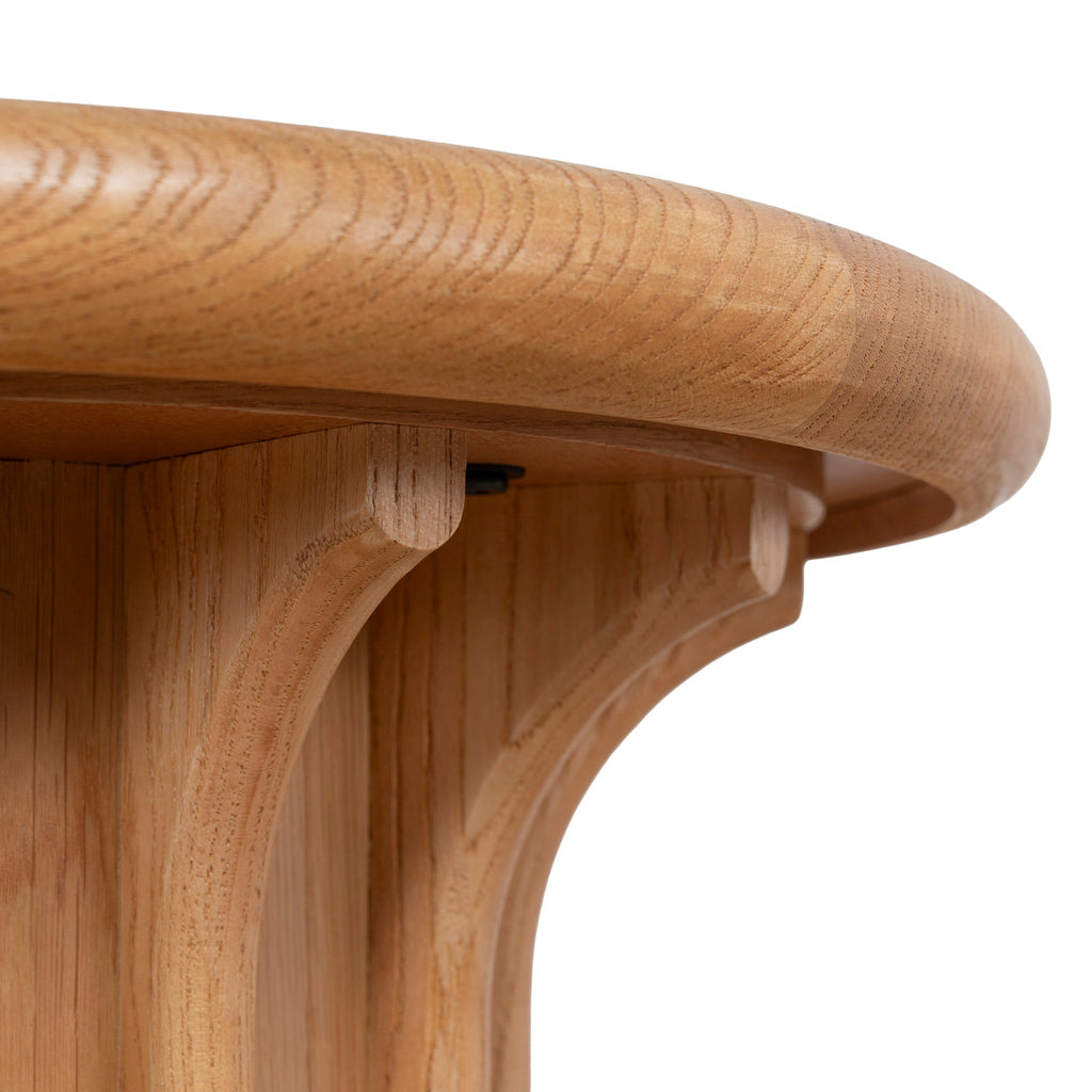 Round Capri Side Table - Natural