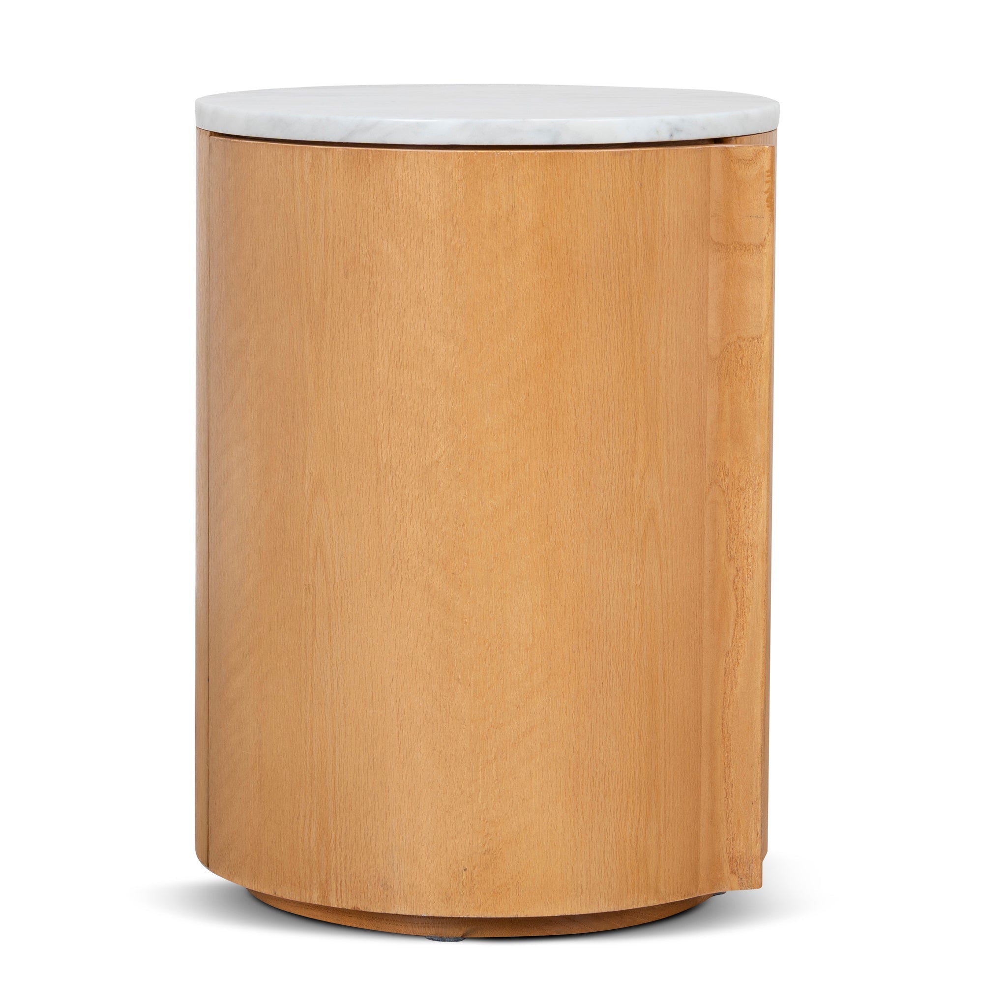 Round Bedside Table - Natural