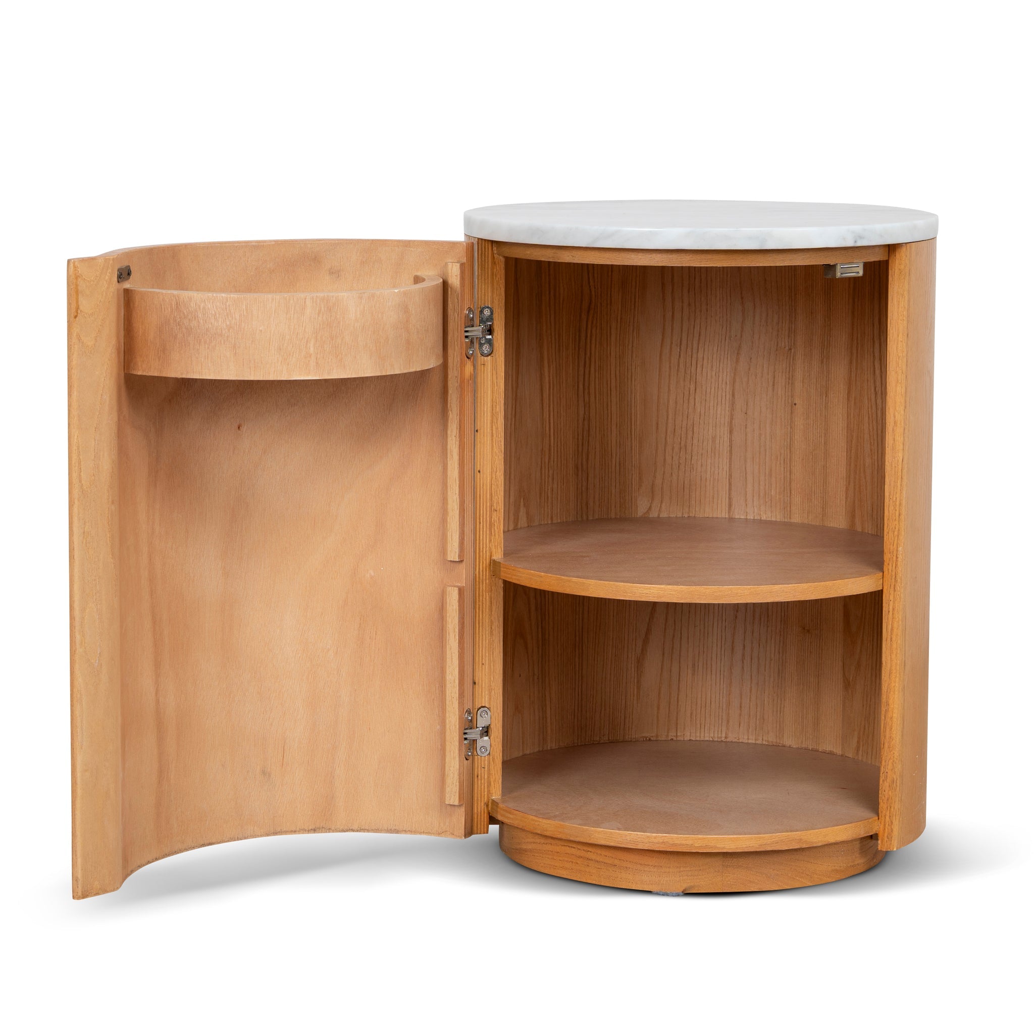 Round Bedside Table - Natural