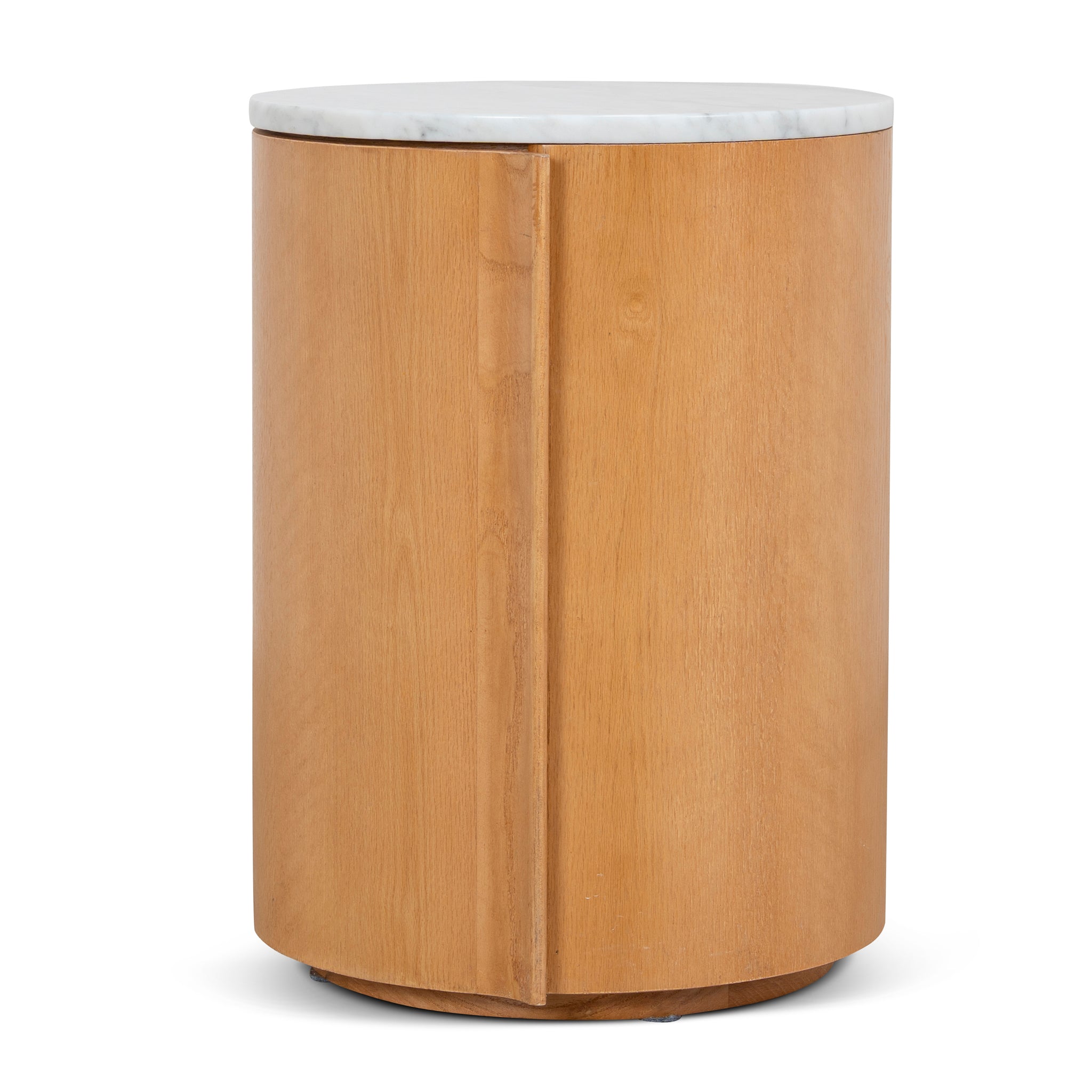 Round Bedside Table - Natural