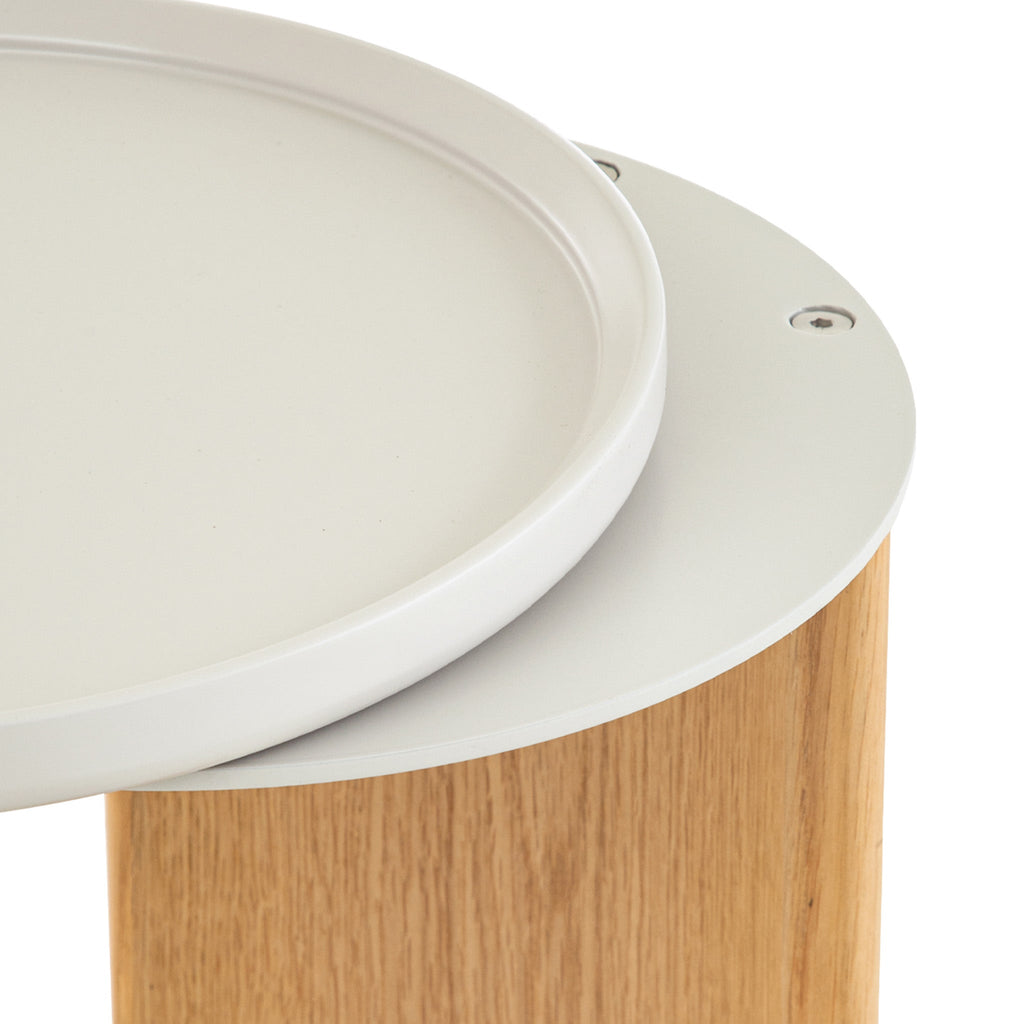Natural Capri Side Table - Light Beige
