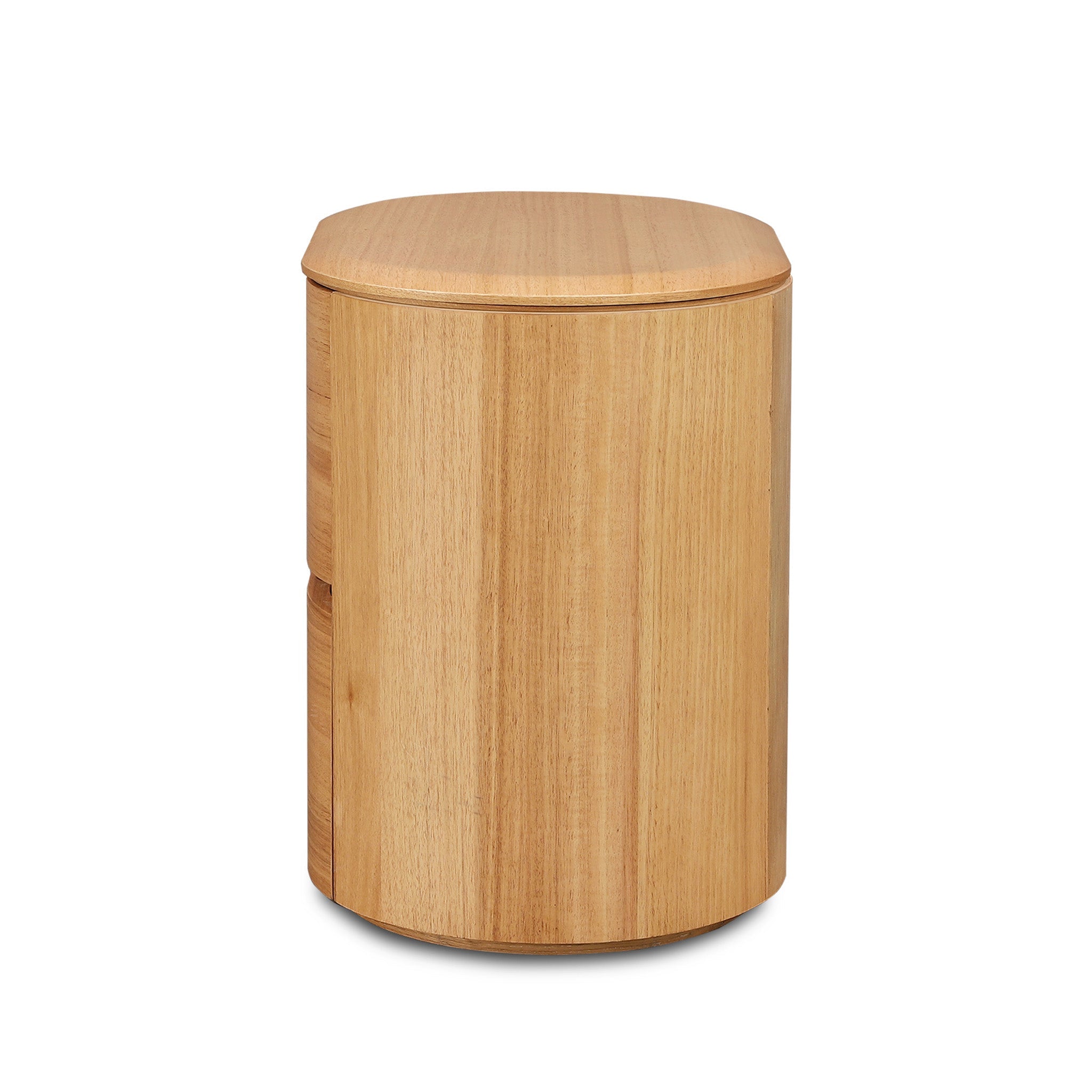 60cm Tassie Oak Bedside Table - Natural
