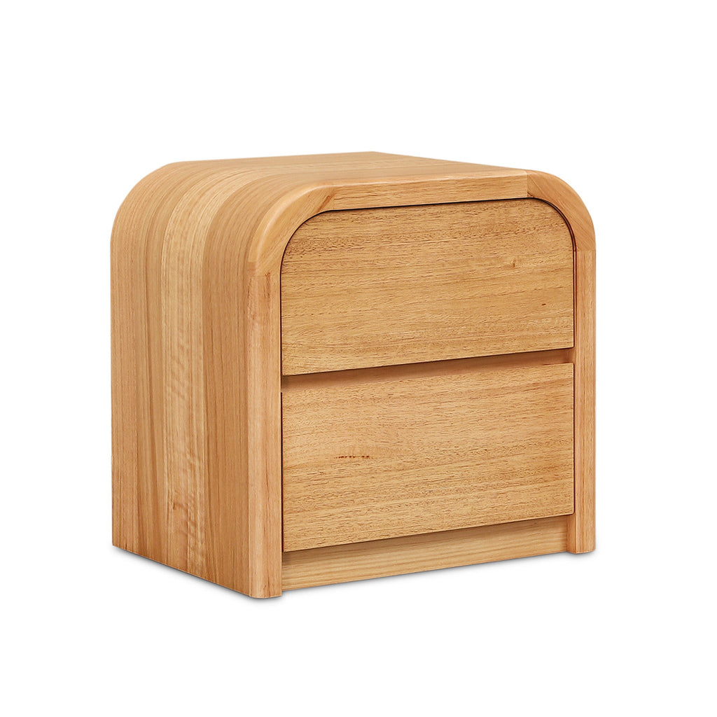 55cm Tassie Oak Bedside Table - Natural