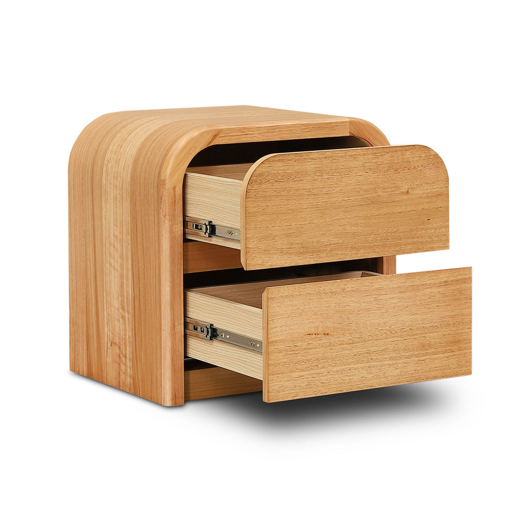 55cm Tassie Oak Bedside Table - Natural