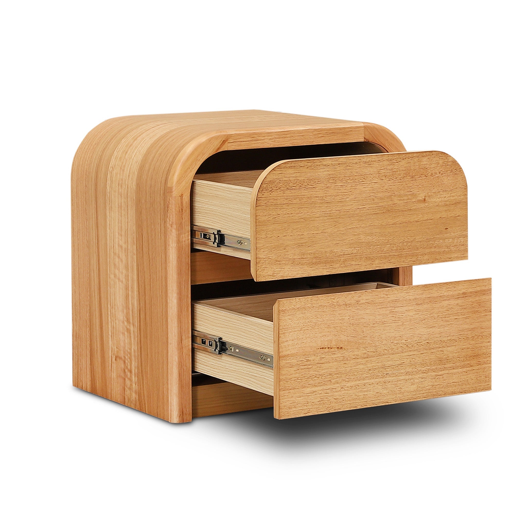 55cm Tassie Oak Bedside Table - Natural