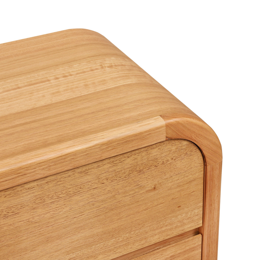 55cm Tassie Oak Bedside Table - Natural