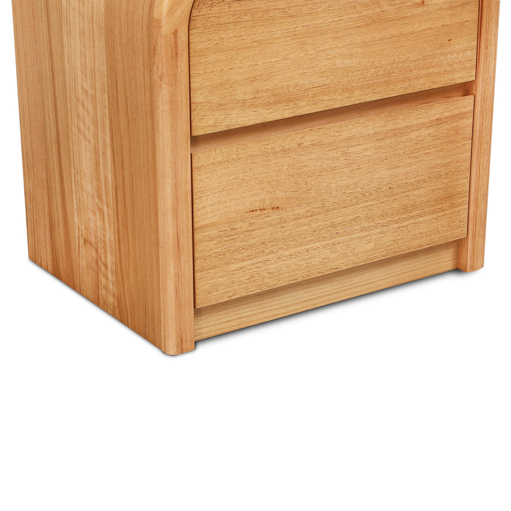 55cm Tassie Oak Bedside Table - Natural