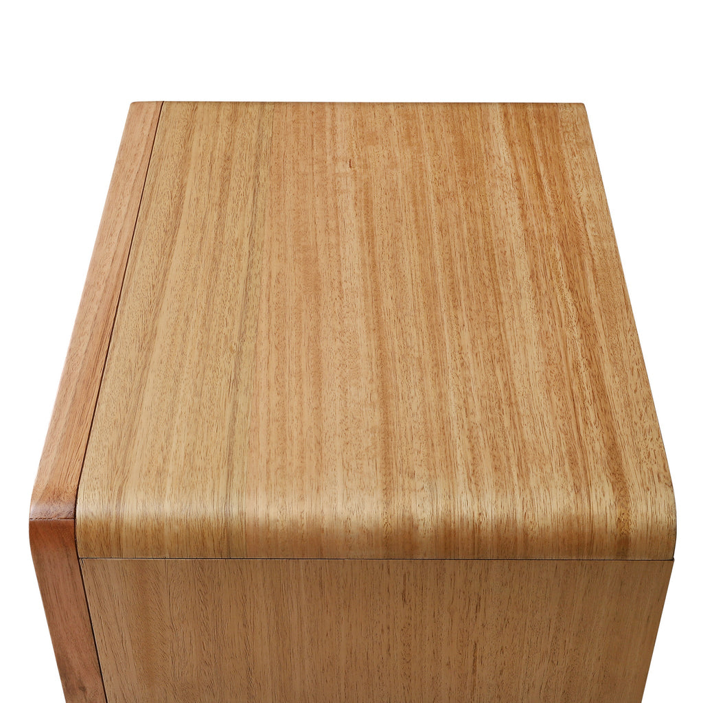 52cm Tassie Oak Bedside Table - Natural