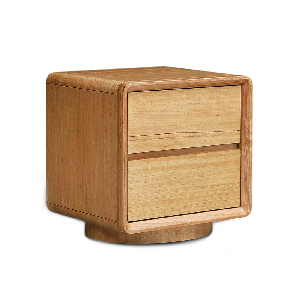 52cm Tassie Oak Bedside Table - Natural