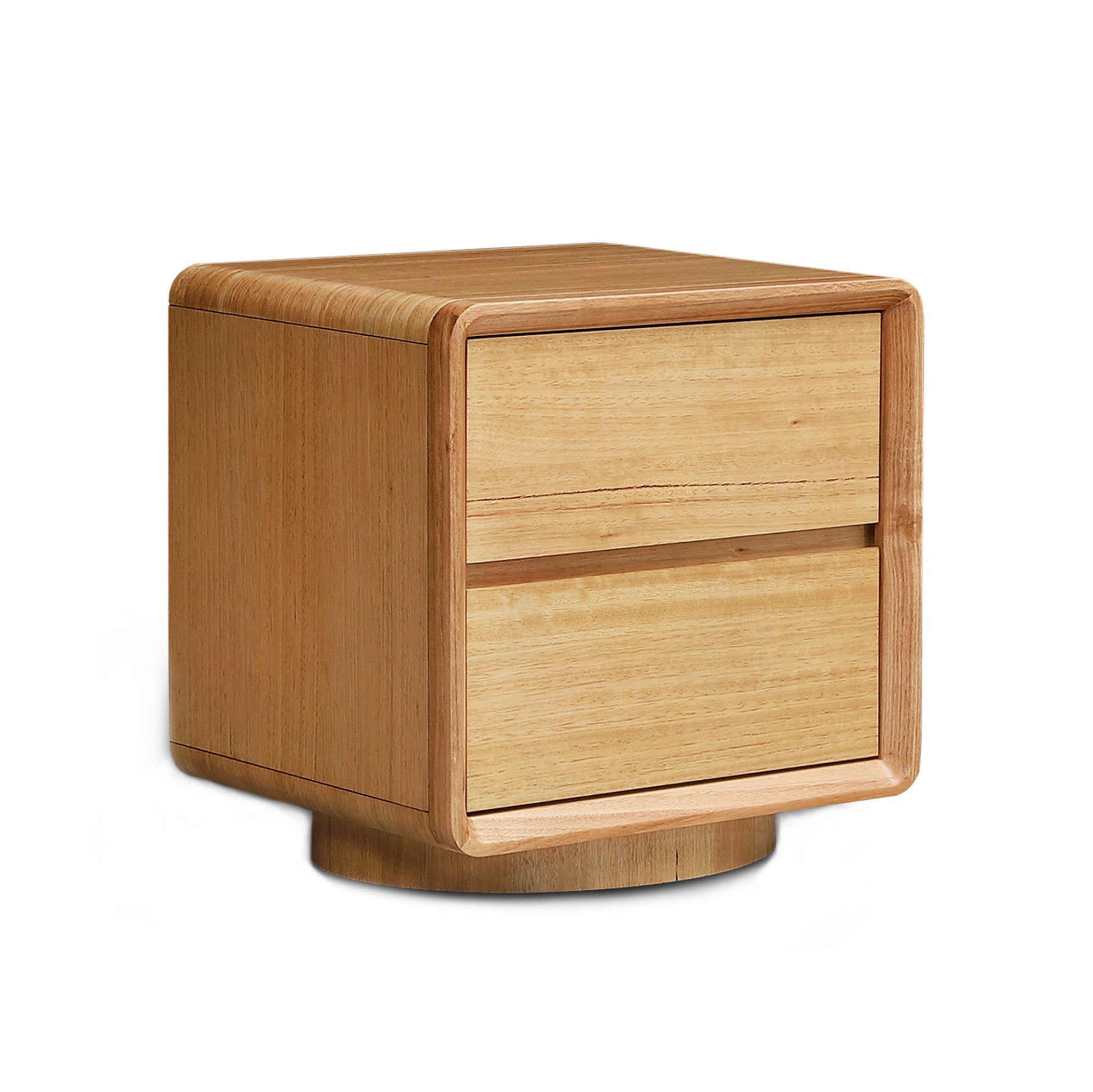 52cm Tassie Oak Bedside Table - Natural