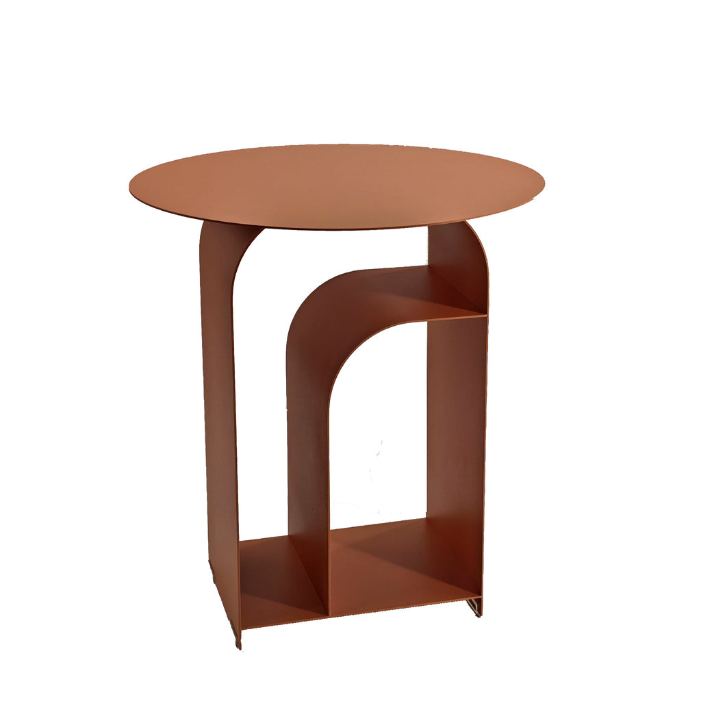 38cm Round Capri Side Table - Blush