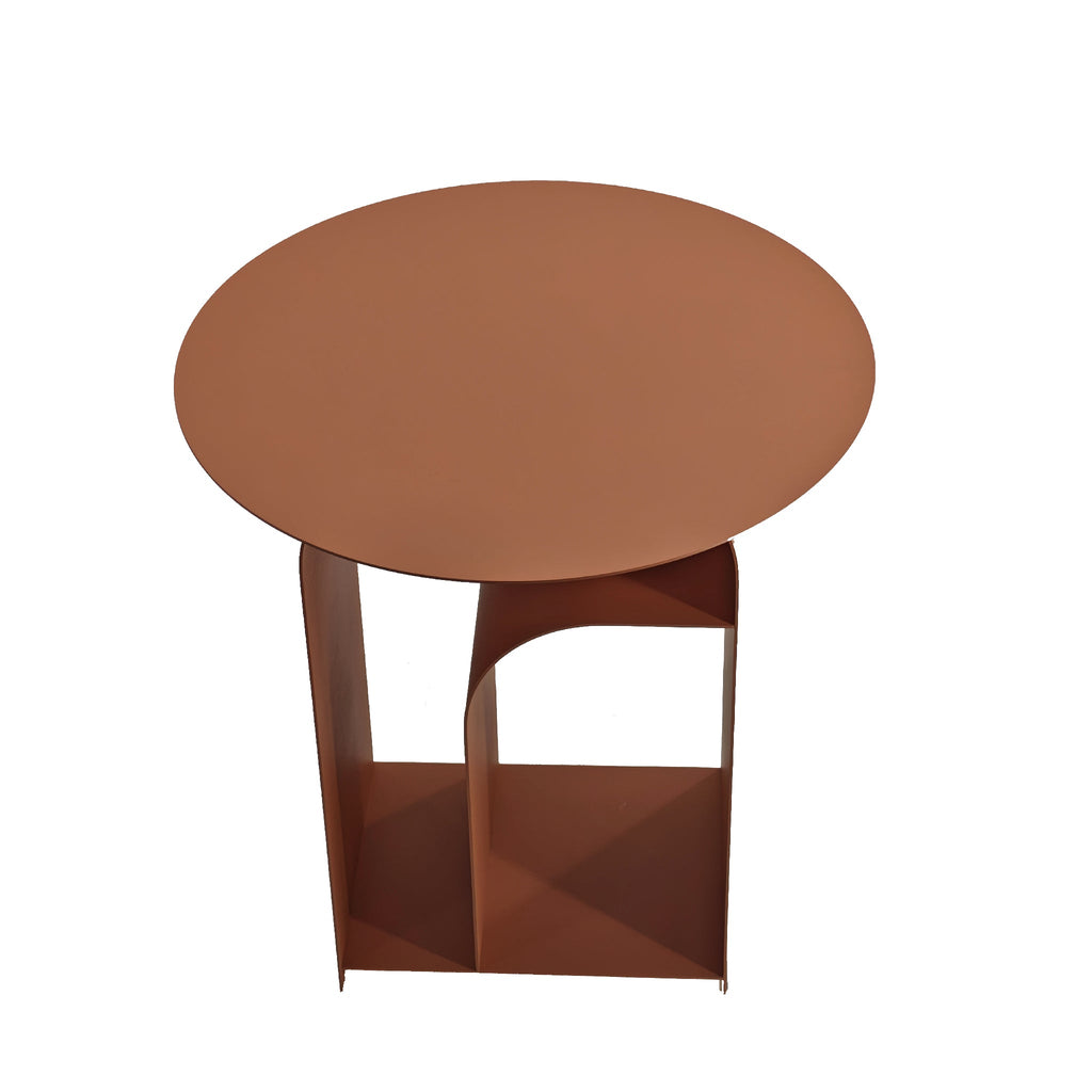 38cm Round Capri Side Table - Blush