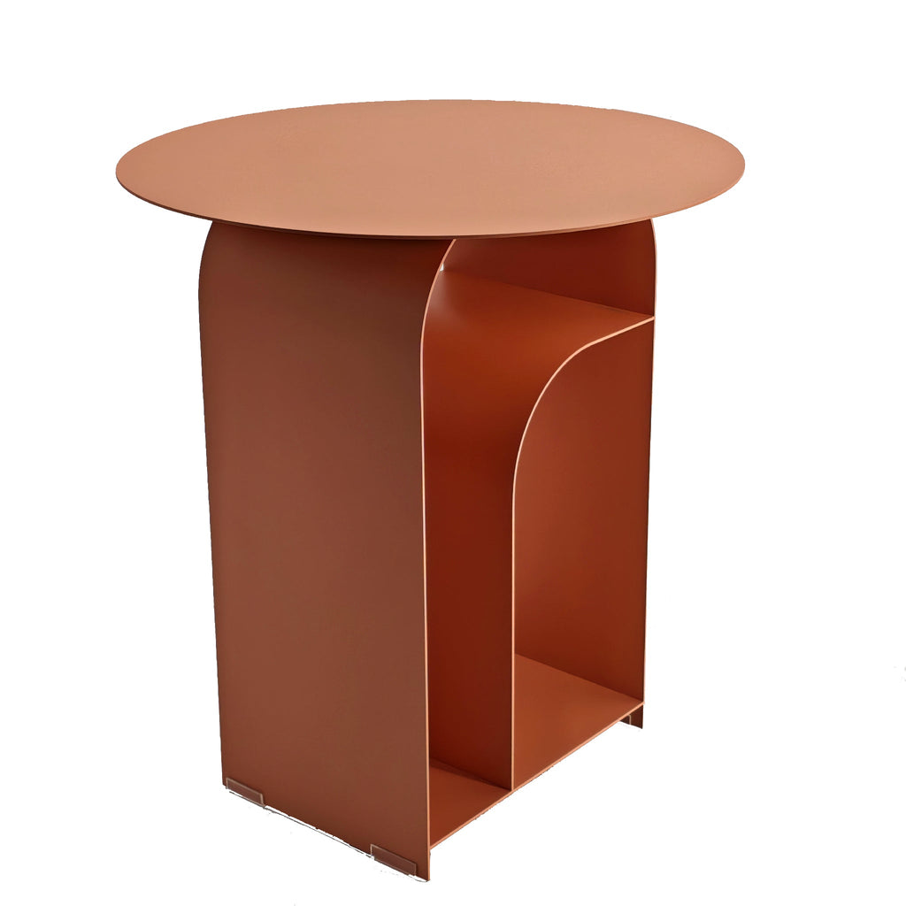 38cm Round Capri Side Table - Blush