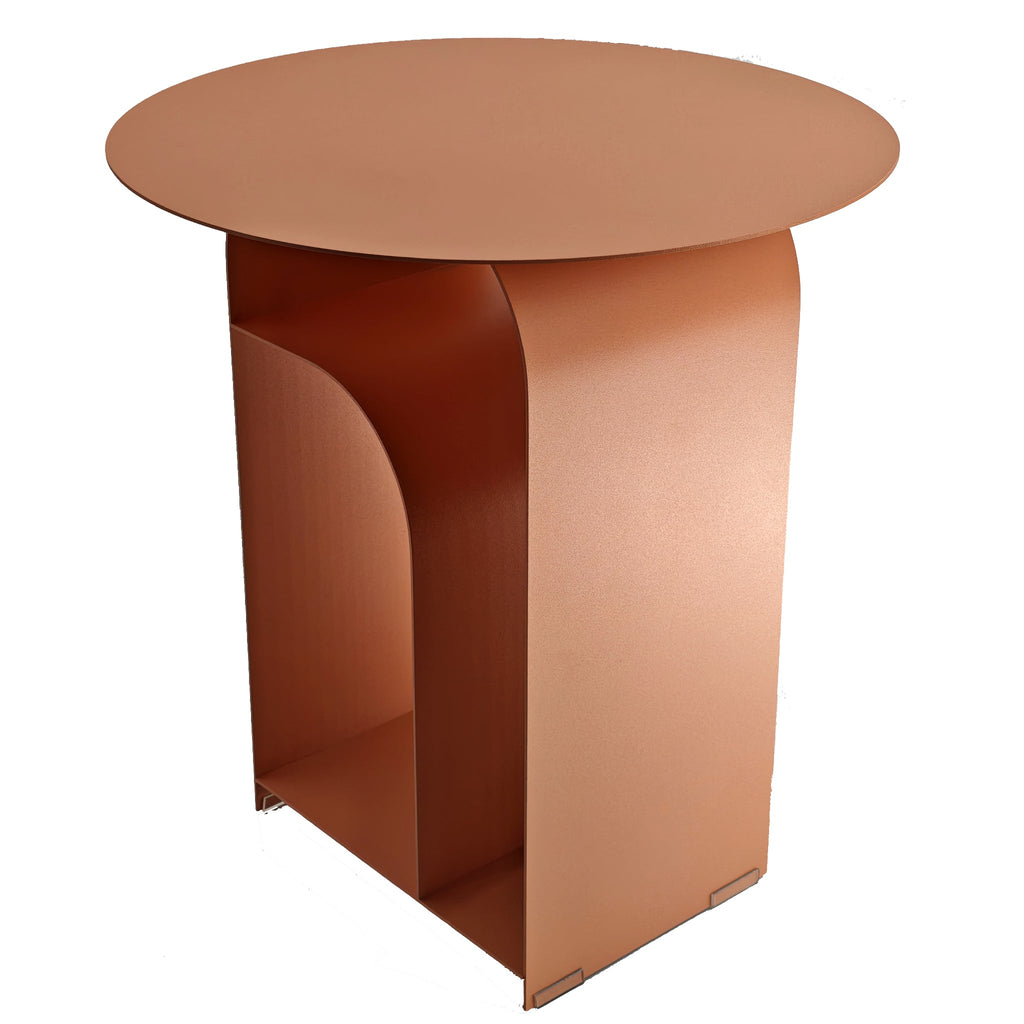 38cm Round Capri Side Table - Blush