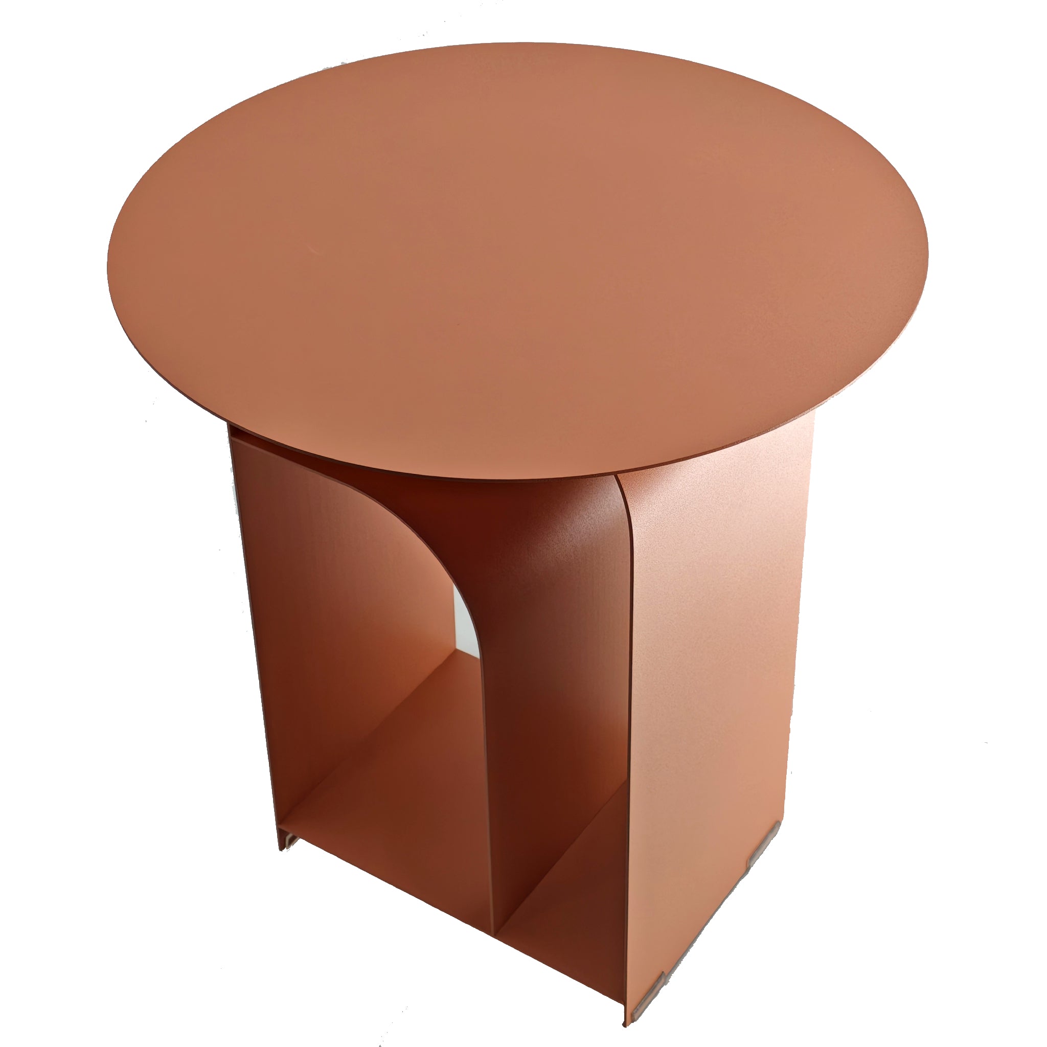 38cm Round Capri Side Table - Blush