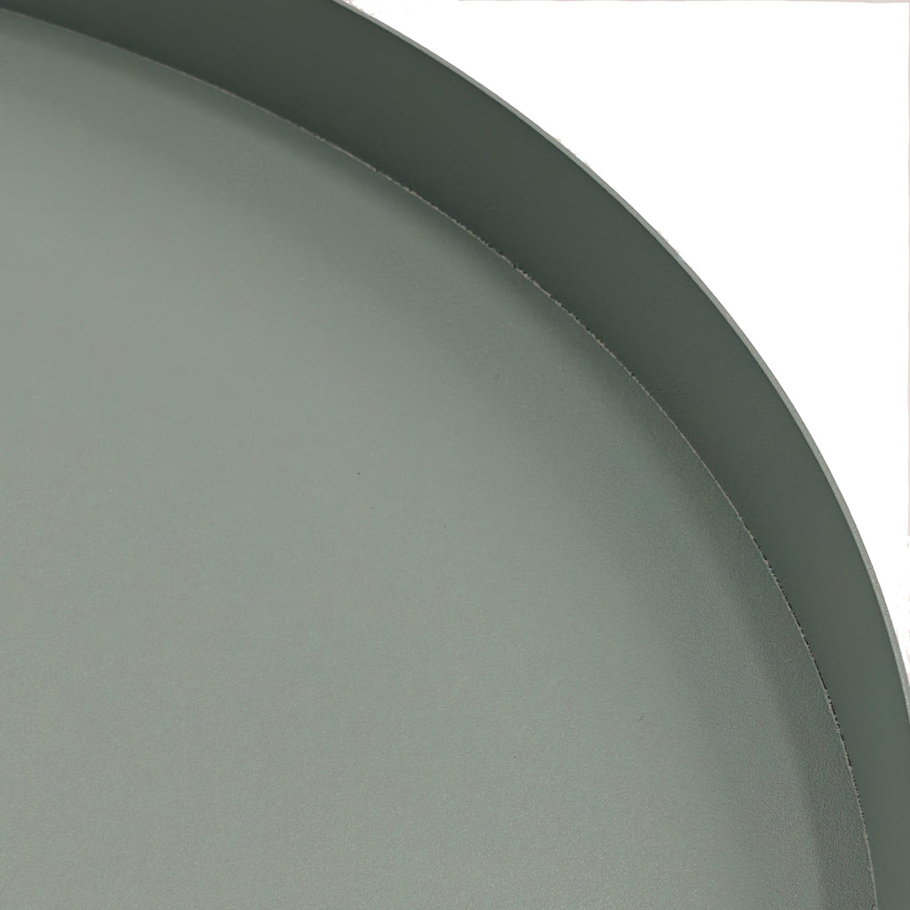 37cm Round Capri Side Table - Sage Green