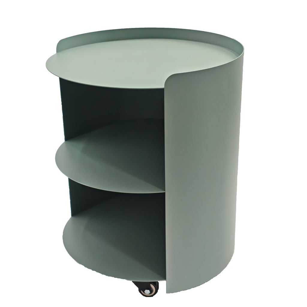 37cm Round Capri Side Table - Sage Green