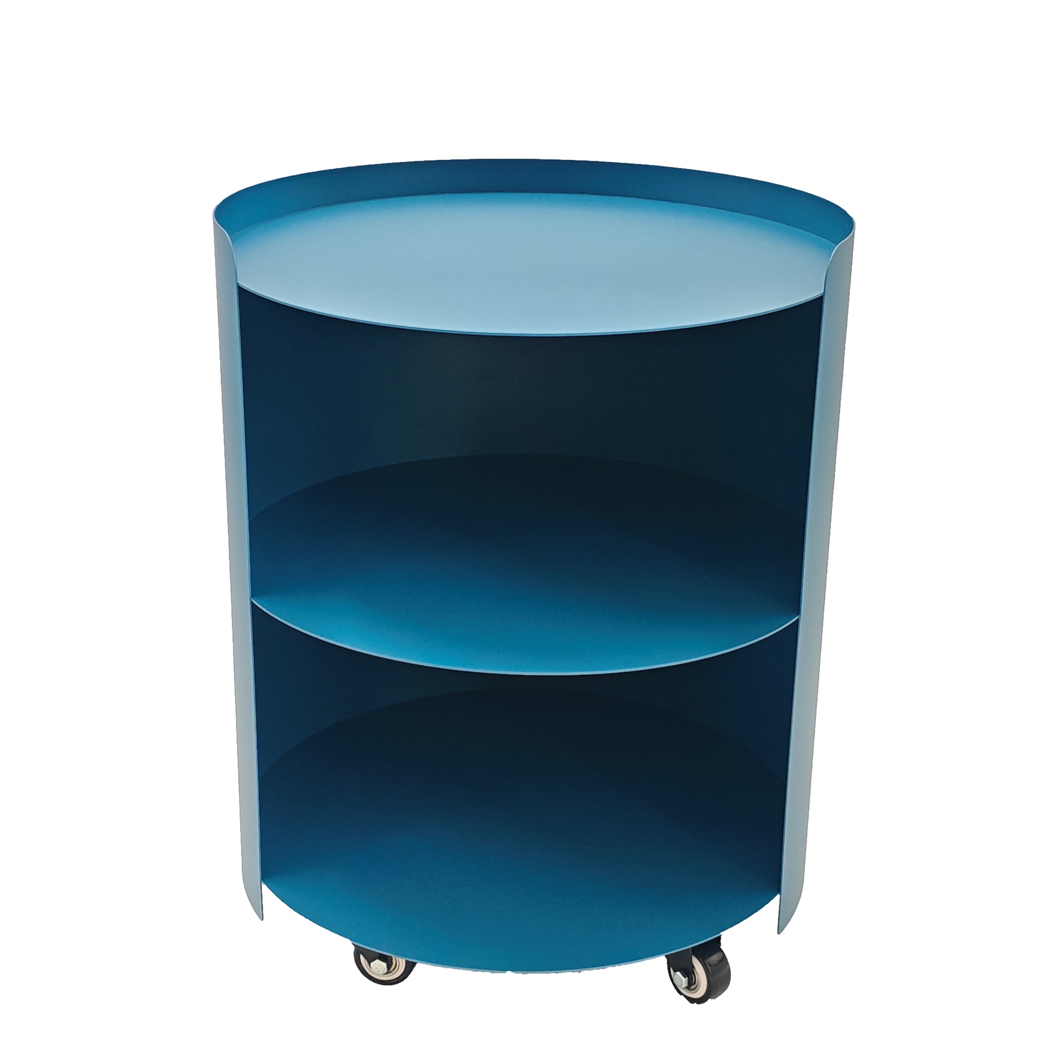 37cm Round Capri Side Table - Navy Blue