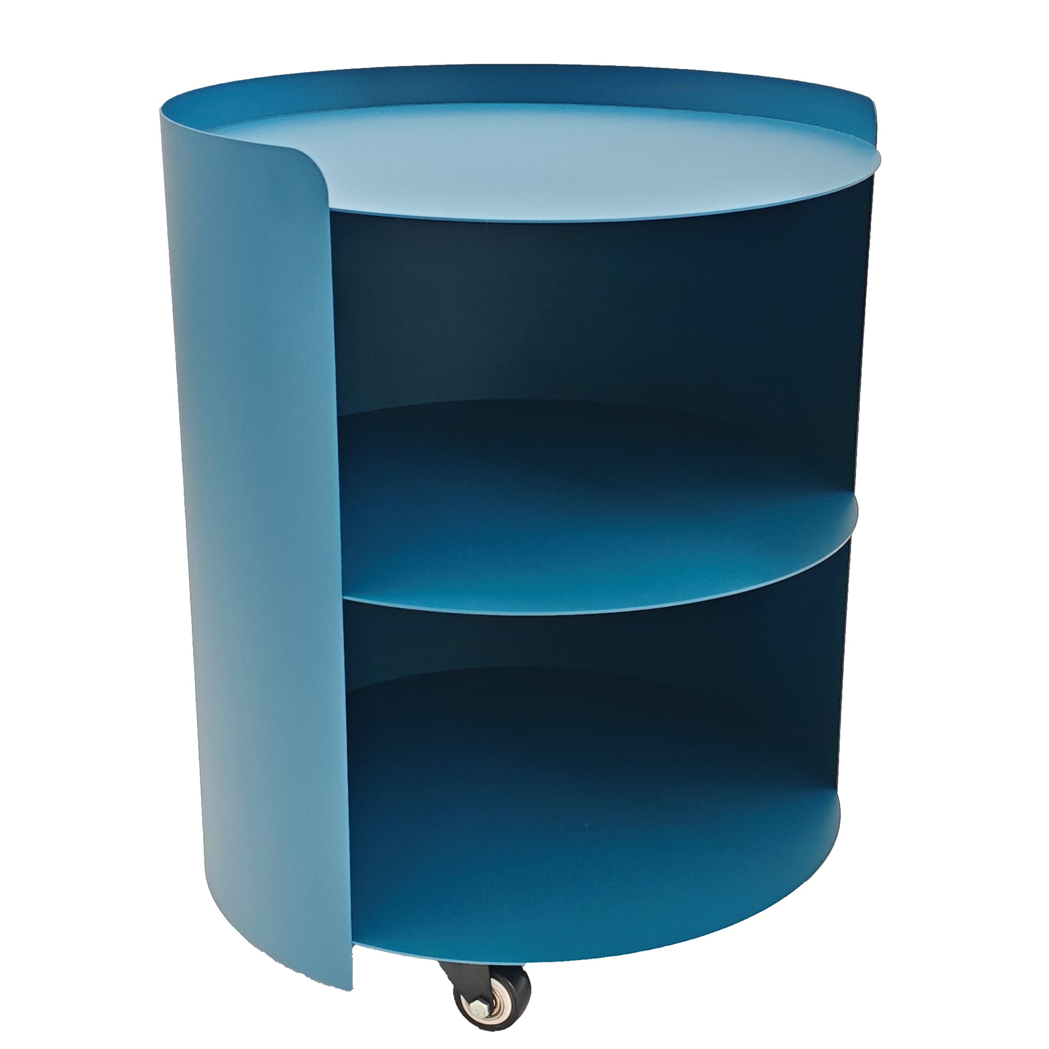 37cm Round Capri Side Table - Navy Blue