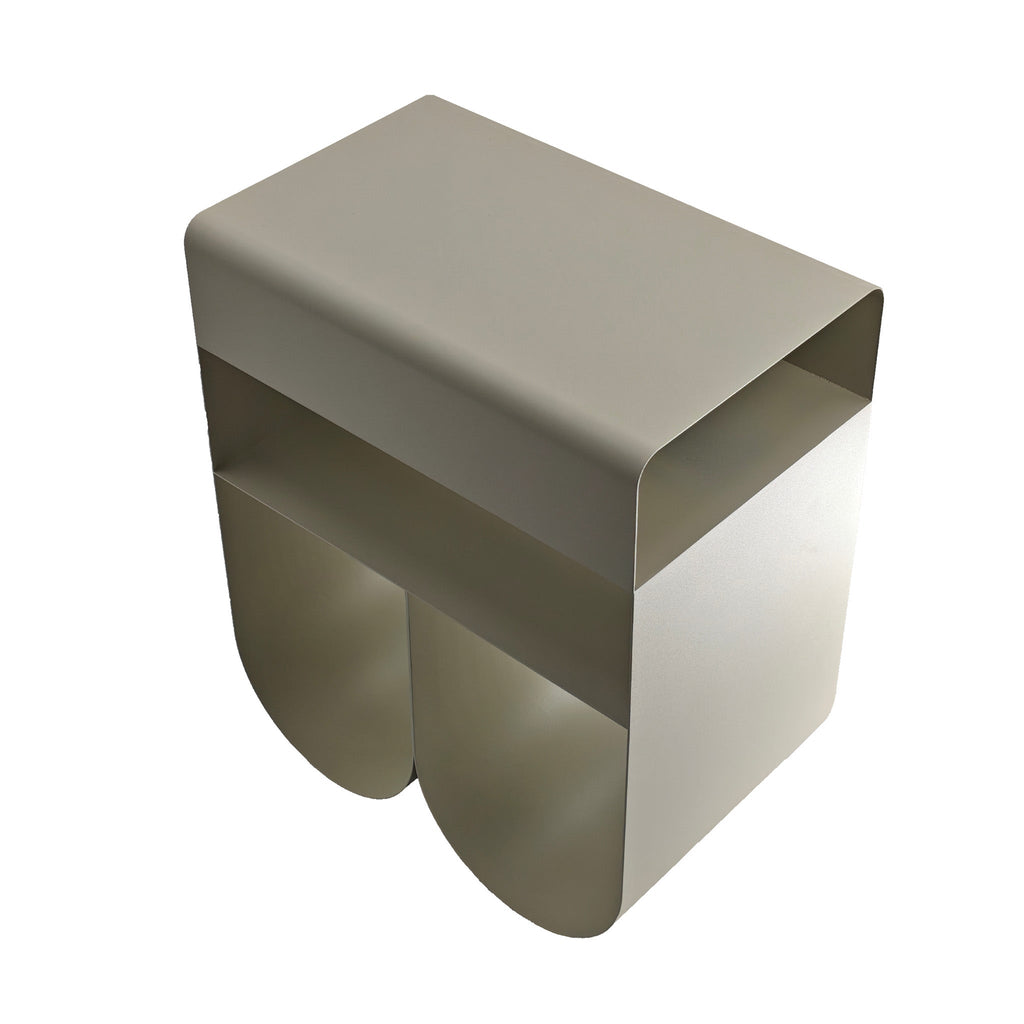 40cm Capri Side Table - Almond Milk