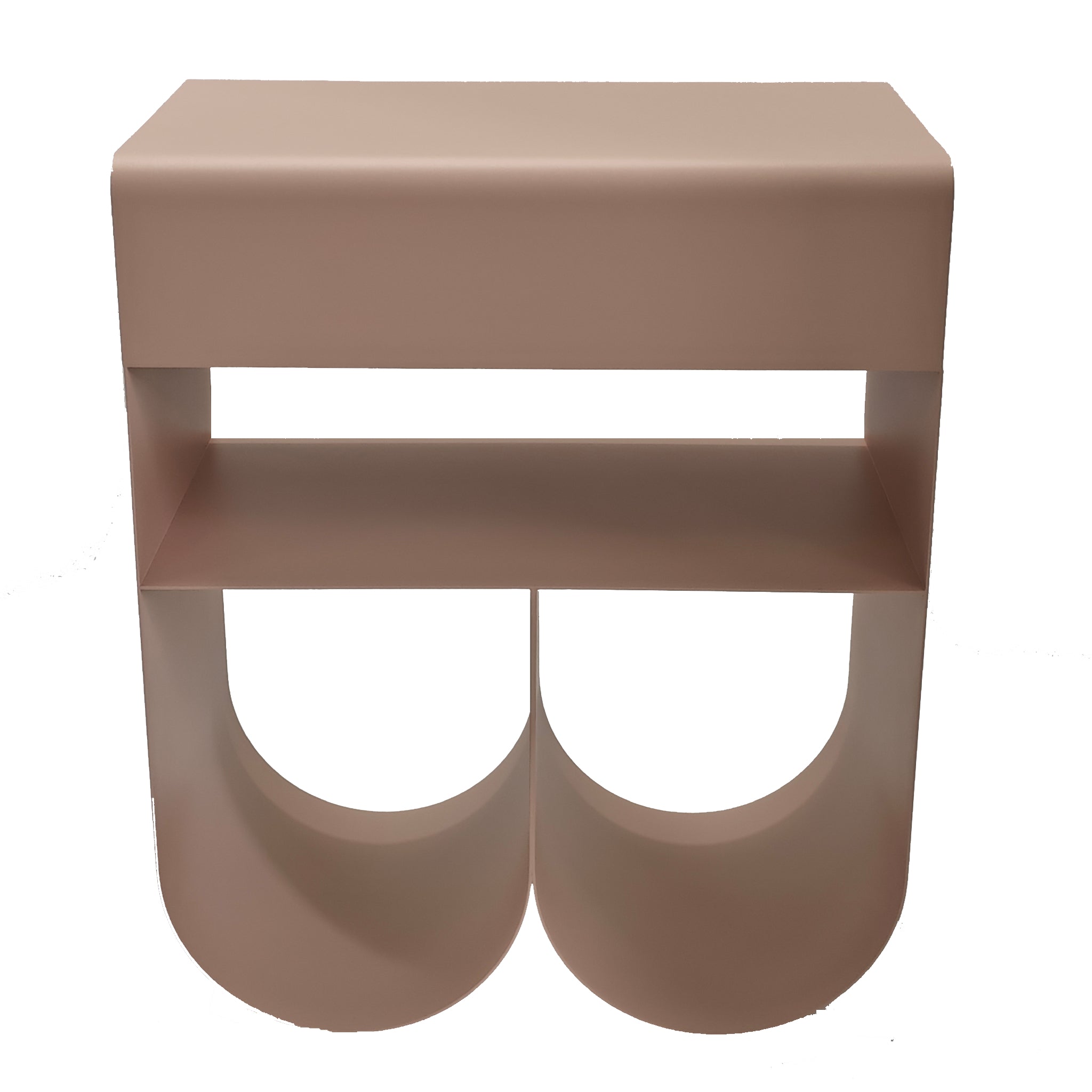 40cm Capri Side Table - Smoky Pink