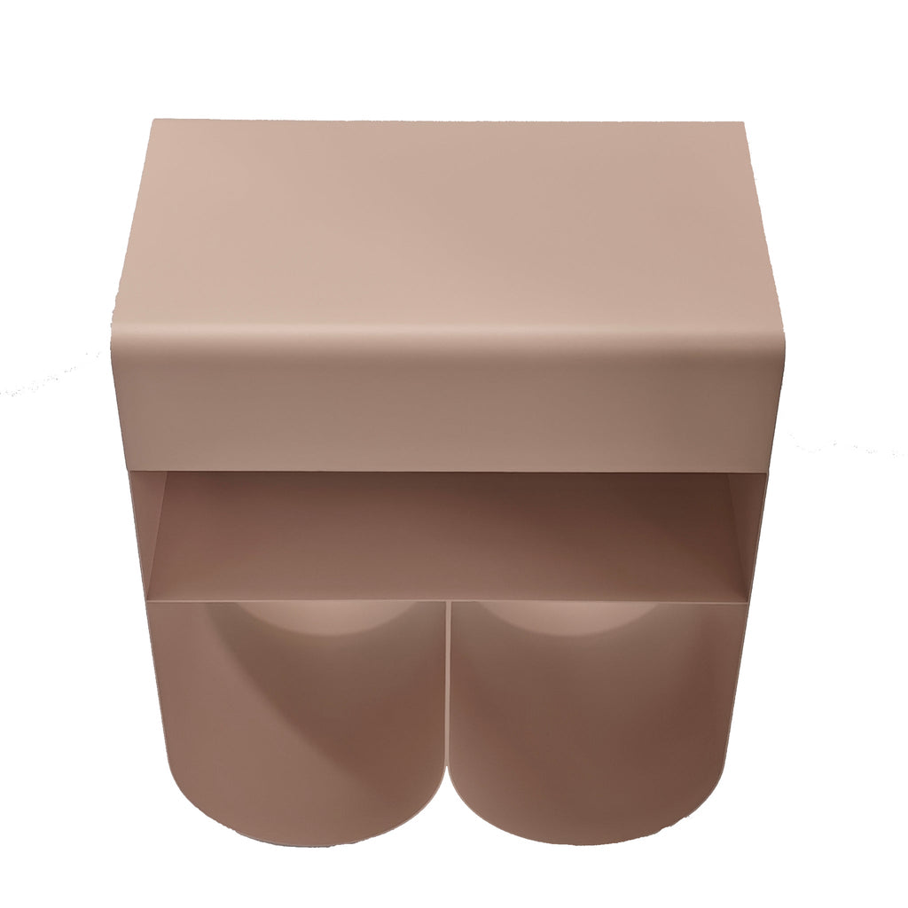 40cm Capri Side Table - Smoky Pink