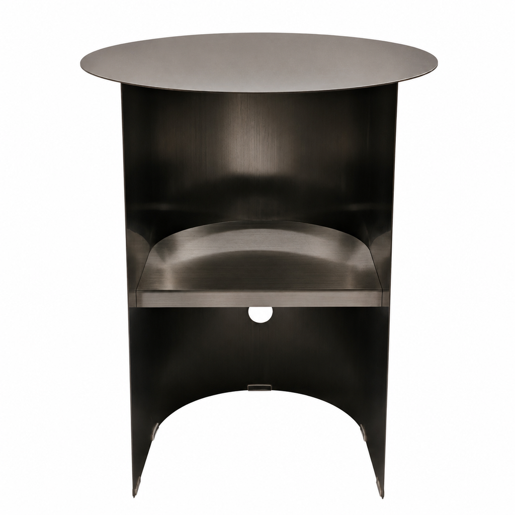 38cm Capri Side Table - Stainless Steel