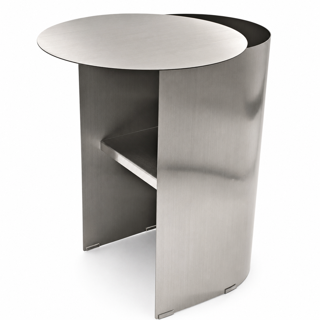 38cm Capri Side Table - Stainless Steel