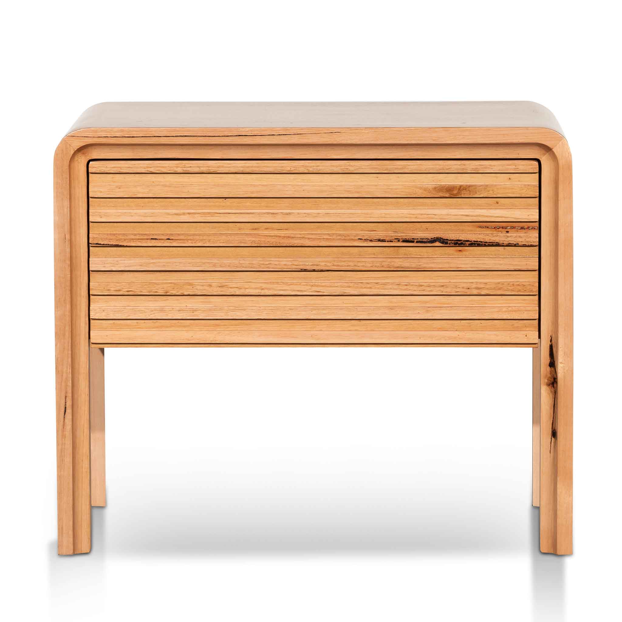 Single Drawer Bedside Table - Messmate