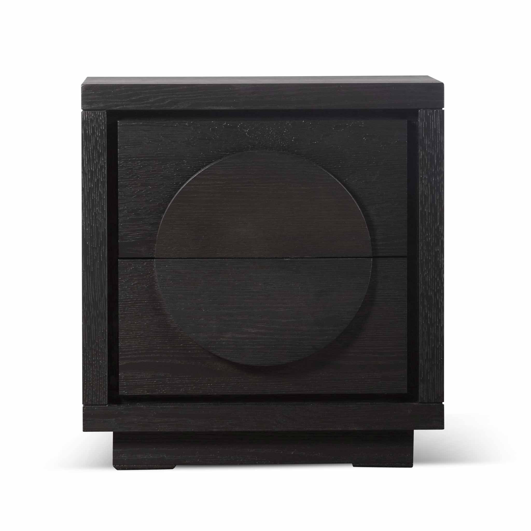 Bedside Table - Textured Espresso Black