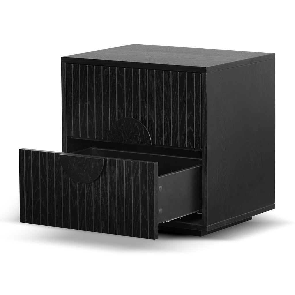 - Bedside Table - Black Oak